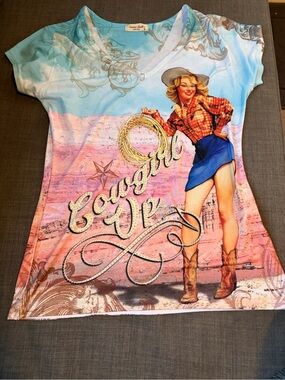 Cowgirl Up Bling Tee